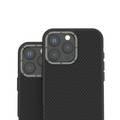 Levelo Ox Carbon Case for iPhone 16 Pro, MagSafe Compatible, Matte Coating, Anti-Finger Print - Black 