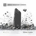 Levelo Ox Carbon Case for iPhone 16 Pro, MagSafe Compatible, Matte Coating, Anti-Finger Print - Gray 