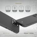 Levelo Ox Carbon Case for iPhone 16 Pro, MagSafe Compatible, Matte Coating, Anti-Finger Print - Gray 