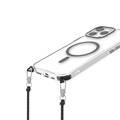 حافظة Levelo Celeste MagSafe مع حزام كروس بودي لهاتف iPhone 16 Pro Max، تقنية AirGuard، خطاف معدني، مادة متينة - أسود