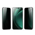 Green Lion Diego Pet Privacy Full Curved Glass for iPhone 16 Pro Max, Highly Responsive, Anti Fingerprint & Scratch, Bubble Free - Black Edge