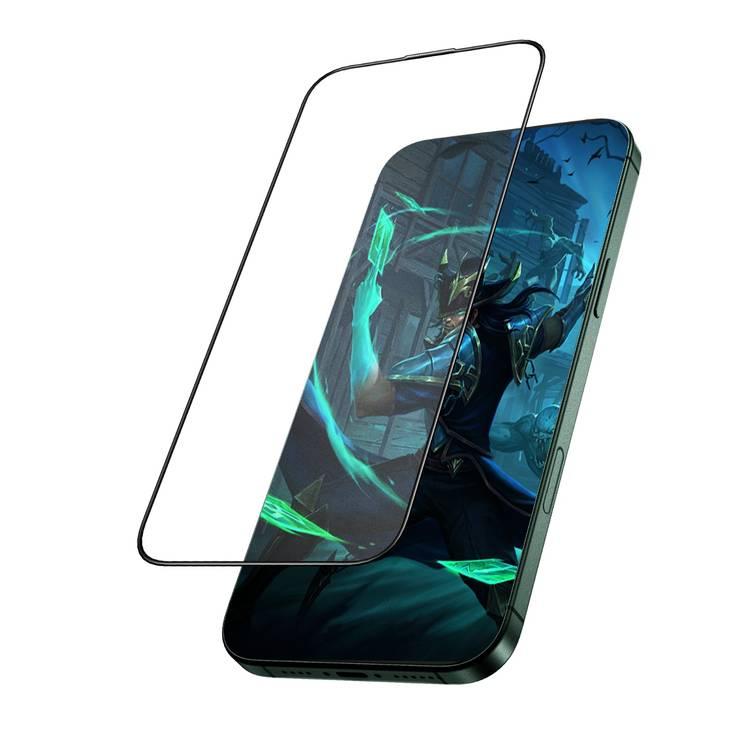 Green Lion Diego Pet Privacy Full Curved Glass for iPhone 16 Pro Max, Highly Responsive, Anti Fingerprint & Scratch, Bubble Free - Black Edge