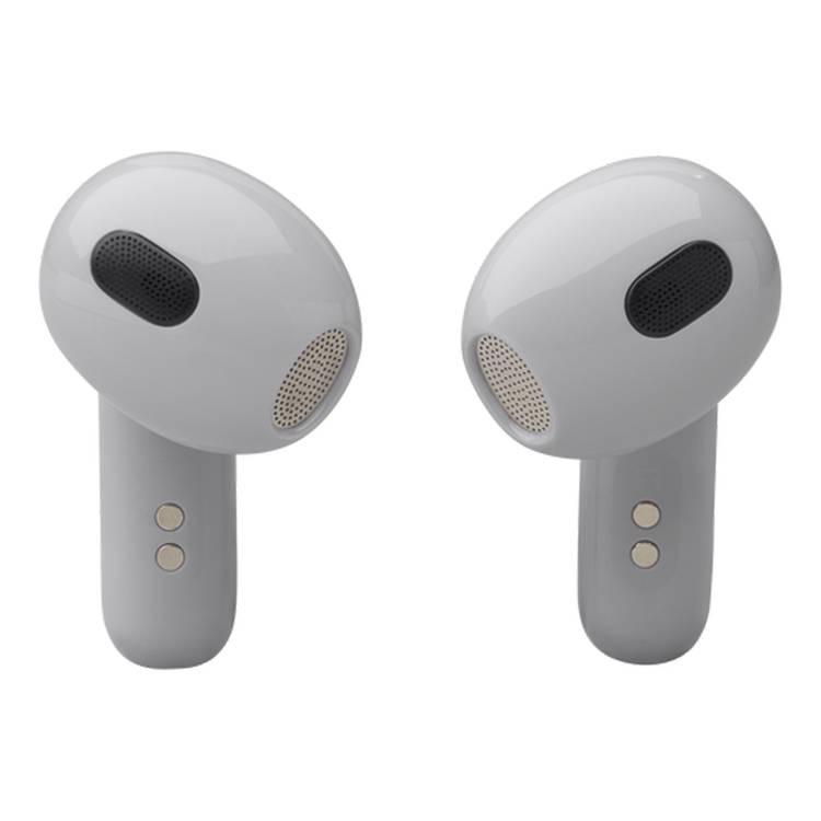 JBL Live Flex 3 True Earbuds, 50h Playtime, Bluetooth 5.3, Charging Time 2h, Type-C & Wireless Charging, Multi-point connection, Personi-Fi 3.0, ANC - Silver 