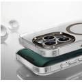  Green Lion Matte MagSafe Case for iPhone 16 Pro Max, Camera Protection Design, Metallic Glossy Finish, Independent Buttons - Titanium