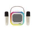 Green Lion Duet Echo Karoke Speaker, 8 Hours Microphone Working, 5.3 Bluetooth Version - Beige 