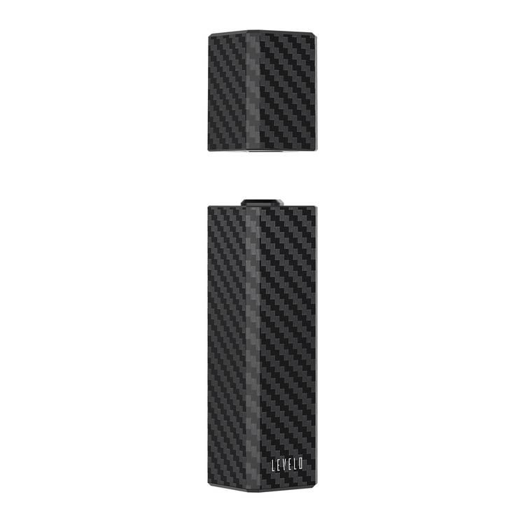 Levelo Swapcell 14400mAh 2 IN 1 Portable Carbon Powerbank, Fast Charging, LED Battery Indicator, Single & Dual Charging Head, Strong Magnetic Attachment, Simultaneous Charging - Carbon Black