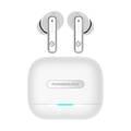 Powerology Hybrid True Wireless Earbuds with ANC + ENC, 6 Microphone, Bluetooth Version 5.3 & Type-C Charging Port - White 