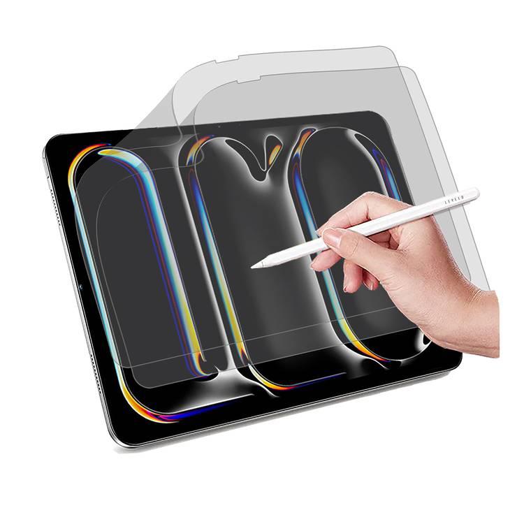 واقي شاشة Levelo High Silicone Aluminum Glass Privacy لجهاز iPad Pro 13" 2024، مقاوم للخدش، وحساس للمس، وطلاء مقاوم للماء والزيوت - الخصوصية