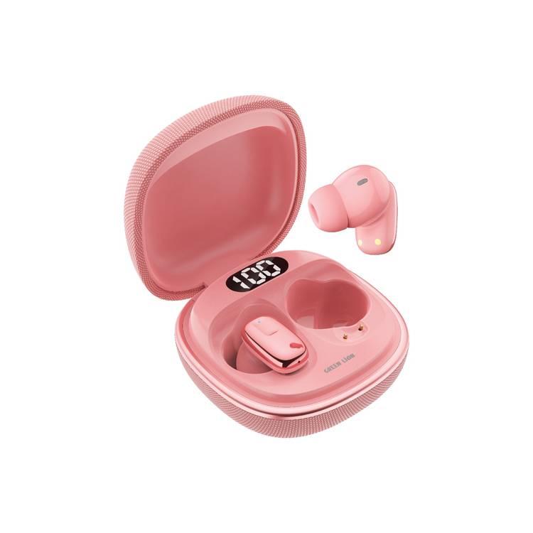 Green Lion SIENA True Wireless Earbuds, IPX5 Water Resistance, LED Digital Display, Bluetooth Version 5.4 - Pink 