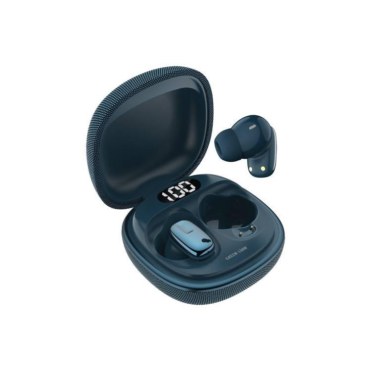 Green Lion SIENA True Wireless Earbuds, IPX5 Water Resistance, LED Digital Display, Bluetooth Version 5.4 - Blue 