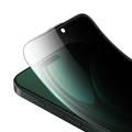 Green Lion 3D Silicone Plus Advanced Privacy Edge Glass for iPhone 16 Plus, Crystal Clear, Bubble Free, Anti Scratch, Highly Responsive, Anti Fingerprint, Grease Resistance - Black 