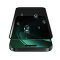 Green Lion 3D Silicone Plus Advanced Privacy Edge Glass for iPhone 16 Plus, Crystal Clear, Bubble Free, Anti Scratch, Highly Responsive, Anti Fingerprint, Grease Resistance - Black 