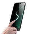 Green Lion 3D Silicone Plus Advanced Privacy Edge Glass for iPhone 16 Plus, Crystal Clear, Bubble Free, Anti Scratch, Highly Responsive, Anti Fingerprint, Grease Resistance - Black 