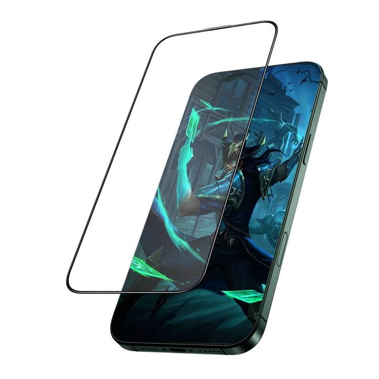 Green Lion 3D Silicone Plus Advanced Privacy Edge Glass for iPhone 16 Plus, Crystal Clear, Bubble Free, Anti Scratch, Highly Responsive, Anti Fingerprint, Grease Resistance - Black 