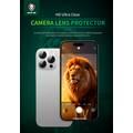 Green Lion 4 In 1 Defender Pack for iPhone 16 Pro, Anti-Shock Case, Nano HD Full Protection, Camera Lens Film, 3D Pet HD Glass - Silver