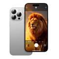 Green Lion 4 In 1 Defender Pack for iPhone 16 Pro, Anti-Shock Case, Nano HD Full Protection, Camera Lens Film, 3D Pet HD Glass - Silver