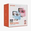 Porodo Lifestyle Kids Print Camera with 320 x 240 Screen Resolution, Type-C Charging Port & 2.4" Wide Screen - Blue