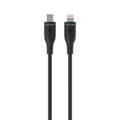 Green Lion USB-C to Lightning PVC Cable 1m, 480Mbps Transfer Speed, 18W, Charge & Sync, more than 10,000 Bends Life Span, Secure & Safe - Black