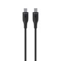 Green Lion USB-C to USB-C PVC Cable 30cm, 480Mbps Transfer Speed, 60W, Charge & Sync, more than 10,000 Bends Life Span, Secure & Safe - Black