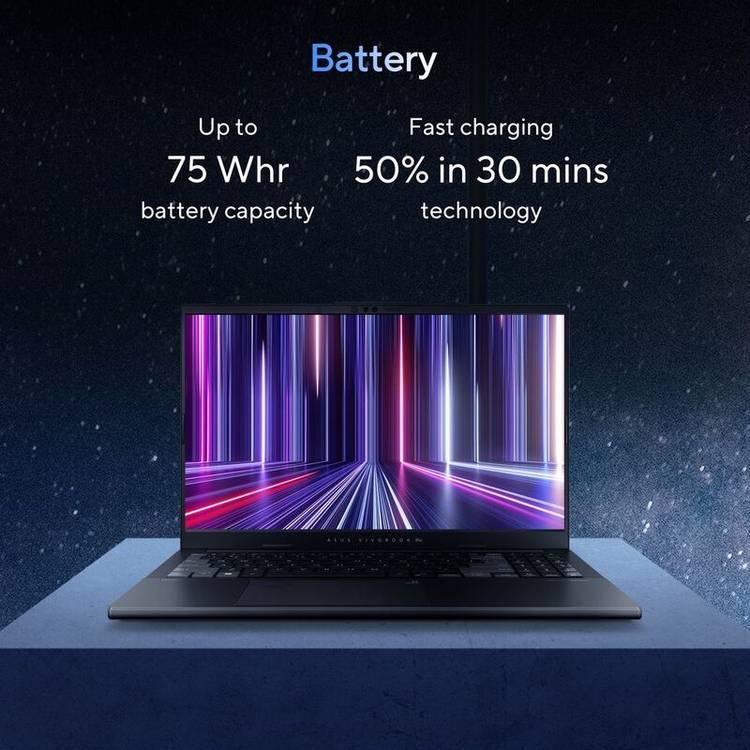 ASUS Vivobook Pro 15 OLED Laptop - Intel Core Ultra 9-185H, 16GB RAM, 1TB SSD, NVIDIA GeForce RTX 4050 6GB, 15.6-inch 3K OLED, Windows 11 Home - Earl Gray