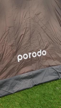 Porodo Lifestyle Camping Tent with 4 Person Capacity and Easy Automatic Pop Up  - Brown