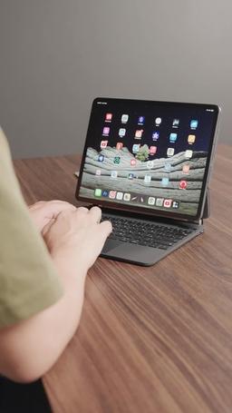 لوحة مفاتيح لاسلكية من ليفيلو آيروبورد سافانيو من الجلد لجهاز iPad Pro مقاس 12.9 بوصة - أسود