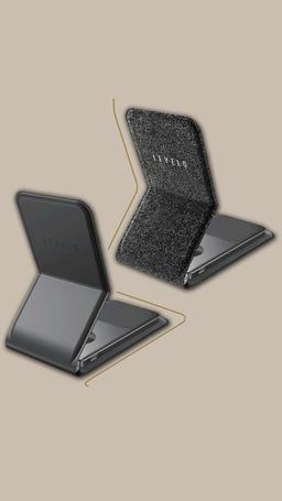 Levelo Arch 3 in 1 Leather Wireless Charging Stand  - Grey