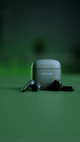 Green Audio Artist Stereo Earphones - Silver