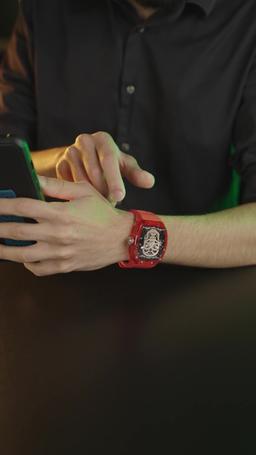 Green Lion Carlos Santos Smart Watch - Red