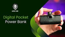 Green Lion Digital Pocket Power Bank - Black