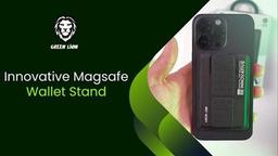 Green Lion Innovative Magsafe Wallet Stand - Black