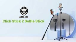 Green Lion Click Stick 2 Selfie Stick - Black