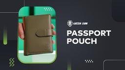 Green Lion Passport Pouch - Black - أخضر