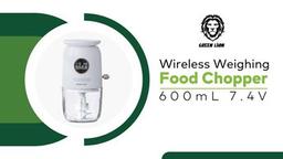 Green Lion Wireless Weighing Food Chopper 600mL 7.4V - White