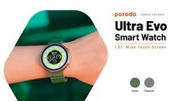 Porodo Ultra Evo Smart Watch 1.51" Wide Touch Screen - Orange