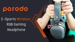 Porodo Gaming Esports Wireless Gaming Headphone - Black