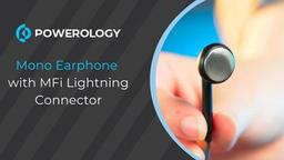 موصل Lightning سماعة أحادية Powerology - أسود