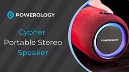 Powerology Cypher Portable Stereo Speaker - Black