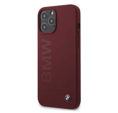 CG Mobile BMW Liquid Silicone Case Tone to Tone Compatible for iPhone 12 Pro Max (6.7") - Red