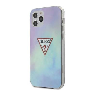 CG Mobile Guess PC/TPU Tie and Dye Hard Case Compatible for iPhone 12 Pro Max (6.7") Shock & Scratch Resistant, Easy Access to All Ports, Drop Protection Back Cover