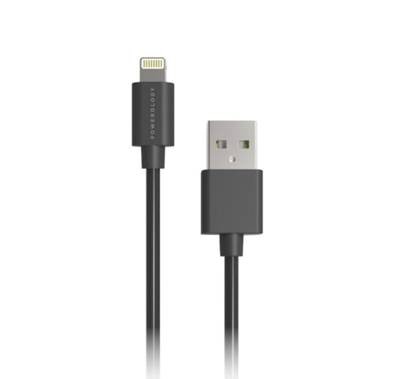 Powerology PVC Lightning Cable 1.2M - Blackm