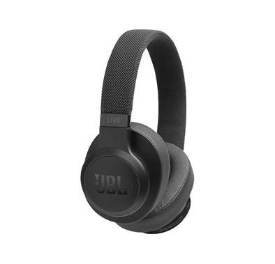 JBL Live 500BT Wireless Over-Ear Headphones with Voice Control, 30 Hours Battery Life, Hands-free Calls, Detachable Cable with Remote/Mic - Black