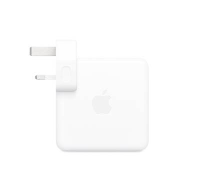 Apple Power UK Wall Charger, 96W, USB Type-C, White, Apple recommends using it with a 16-inch MacBook Pro for optimal charging performance.