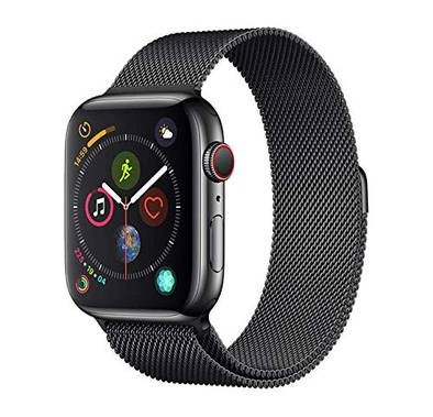 Devia Elegant Series Milanese Loop Replacement Wrist Band Strap, Stainless Steel Strap Compatible for Apple Watch 38/40mm - Black