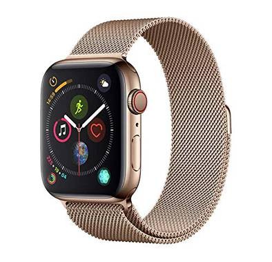 Devia Elegant Series Milanese Loop Replacement Wrist Band Strap, Stainless Steel Strap Compatible for Apple Watch 38/40mm - Gold