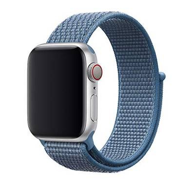 Devia Watch Strap Deluxe Series Sport3 Band, Smooth Replacement Wrist Band Strap Compatible For Apple Watch 38/40mm - Blue