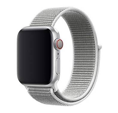 Devia Watch Strap Deluxe Series Sport3 Band, Smooth Replacement Wrist Band Strap Compatible For Apple Watch 38/40mm - Silver