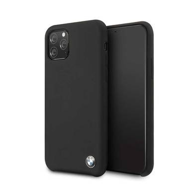 CG Mobile BMW Signature Collection Silicone Hard Case for iPhone 11 Pro (5.8") Officially Licensed, Shock & Scratch Resistant, Suitable with Wireless Chargers - Black