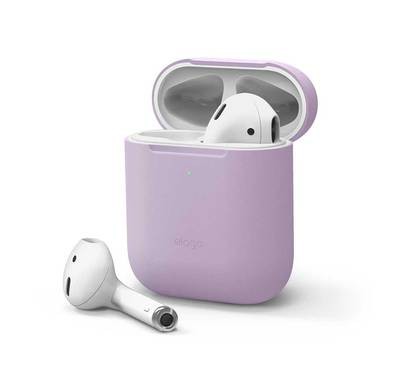 Elago Basic Skinny Case Compatible for Apple AirPods 1&2 Generation, Upgraded Premium Silicone, Front LED Visible, Scratch Resistant, Drop Resistant, Dustproof and Absorbing