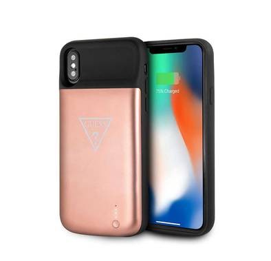 CG Mobile Guess Full Cover Power Case 3600mAh for iPhone Xs Max (6.5") Officially Licensed, Shock Resistant, Scratches Resistant, Easy Access to All Ports